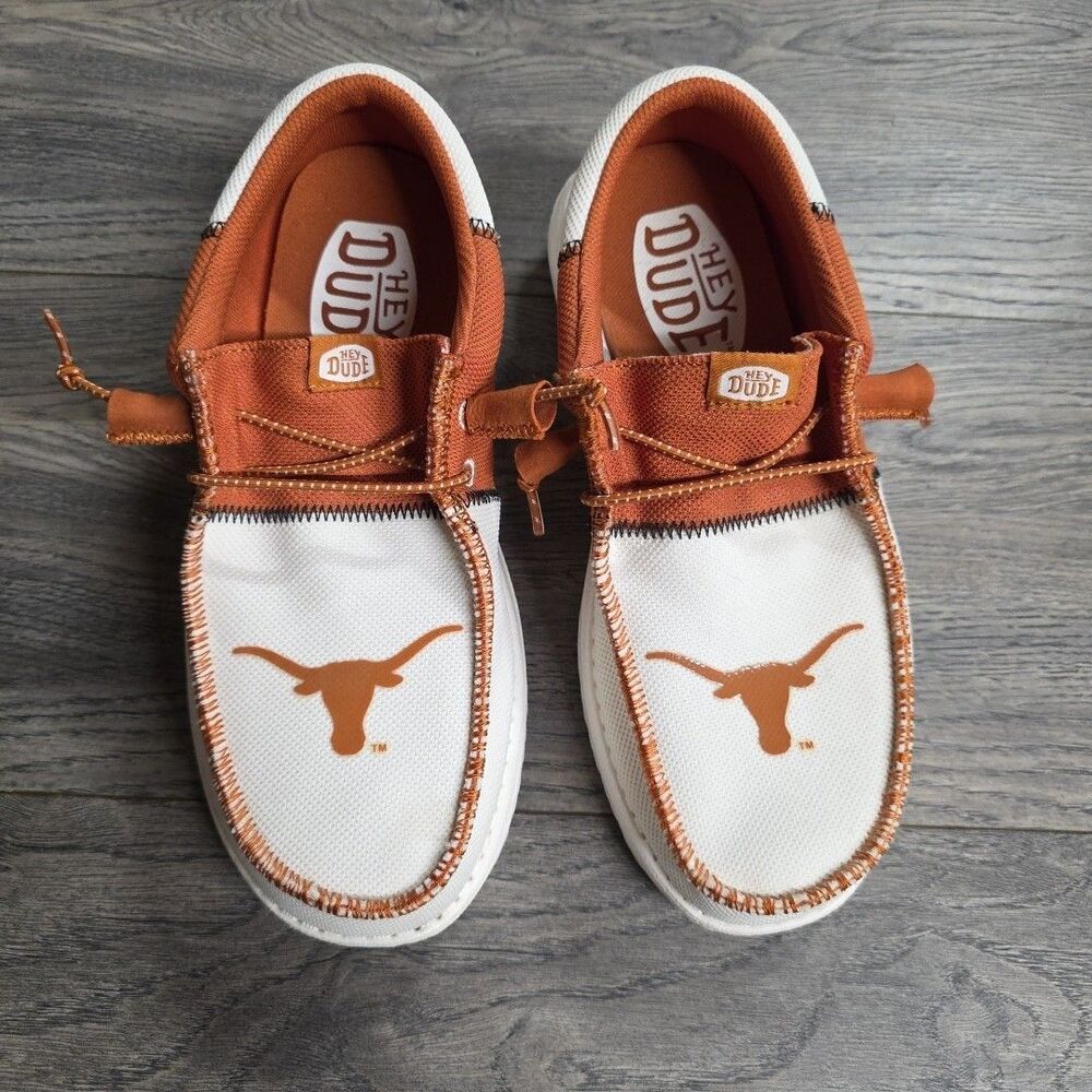 Hey Dude University of Texas (UT) Tennis Shoes Size 6
